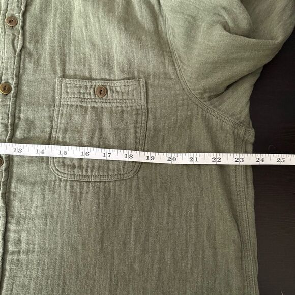 Vineyard Vines by Shep & lan Shirt Mens Sz L Olive Green Classic Fit Lined Outdo - Picture 10 of 11